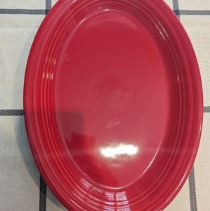 Scarlet Oval Serving Platter Fiesta Ware